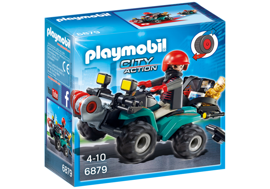 PLAYMOBIL Przestępca z quadem 6879