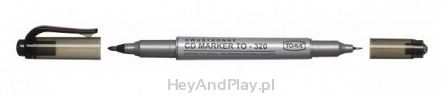 Marker duo do CD/DVD czarny TOMA