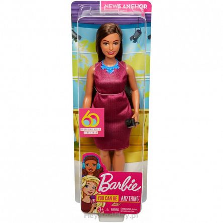 Barbie 60 Urodziny Lalka Prezenterka GFX27