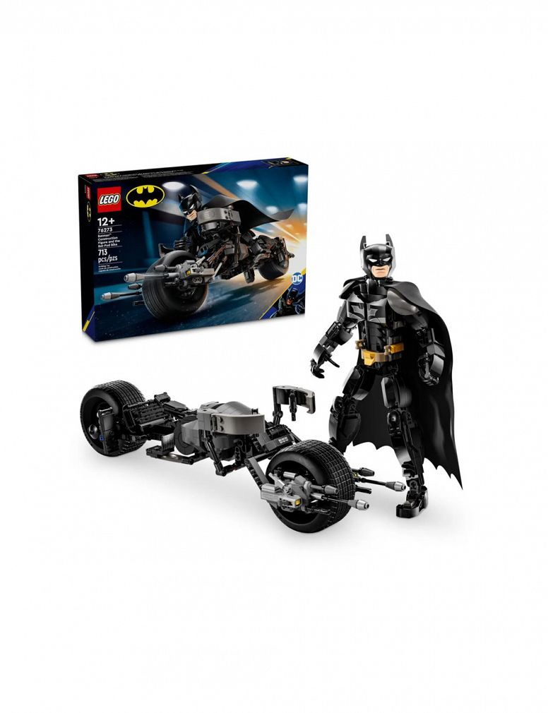 LEGO 76273 DC Figurka Batmana do zbudowania i batcykl