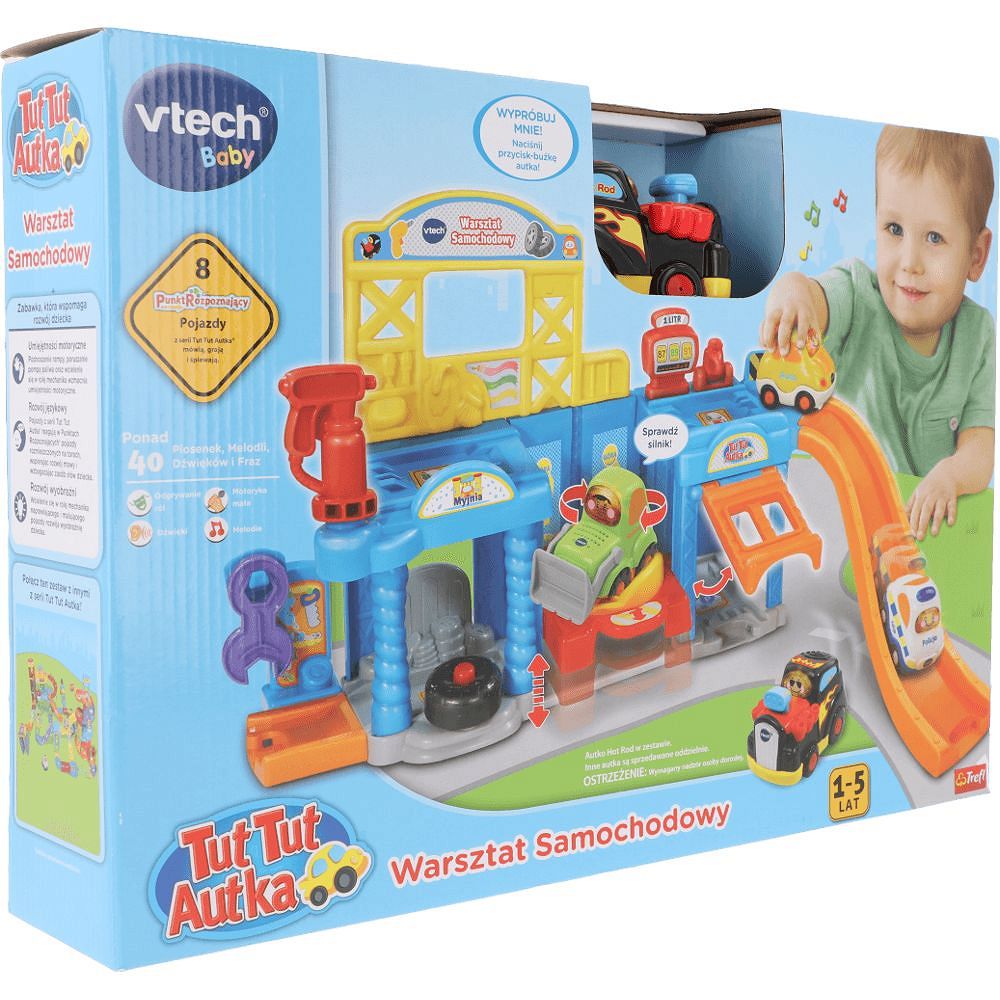 Vtech Tut Tut Autka. Zestaw. Warsztat Samochodowy