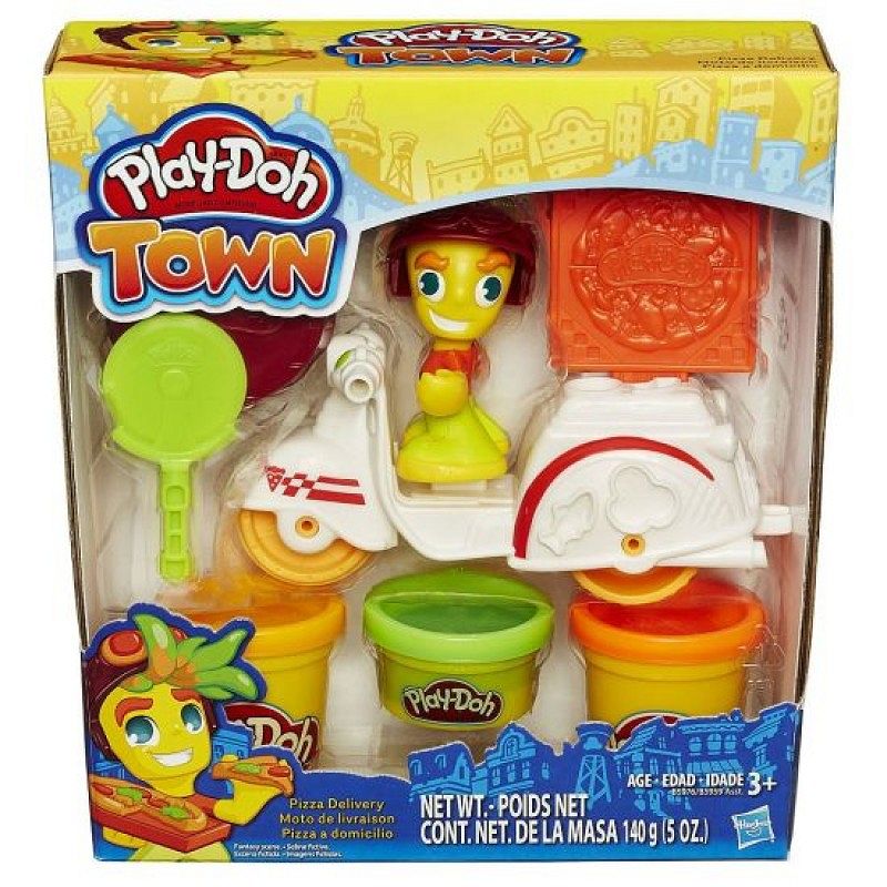PLAY-DOH TOWN Mini pojazdy - Dostawca pizzy B5976