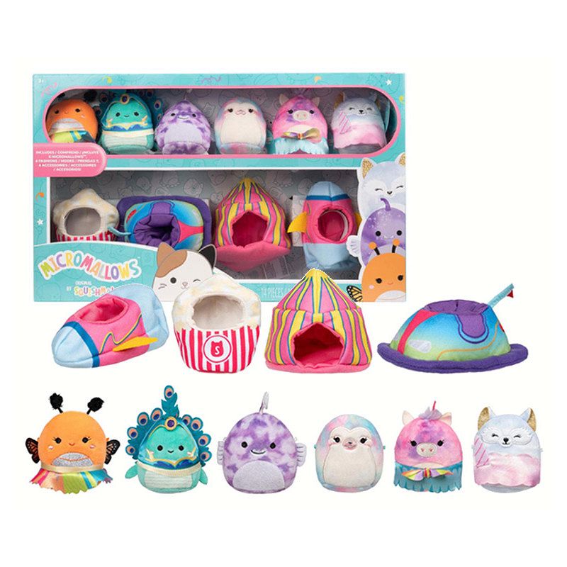 Squishmallows micromallows 6pack deluxe maskotki 6cm