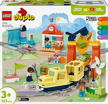 LEGO 10428 DUPLO - Duży interaktywny pociąg miejski