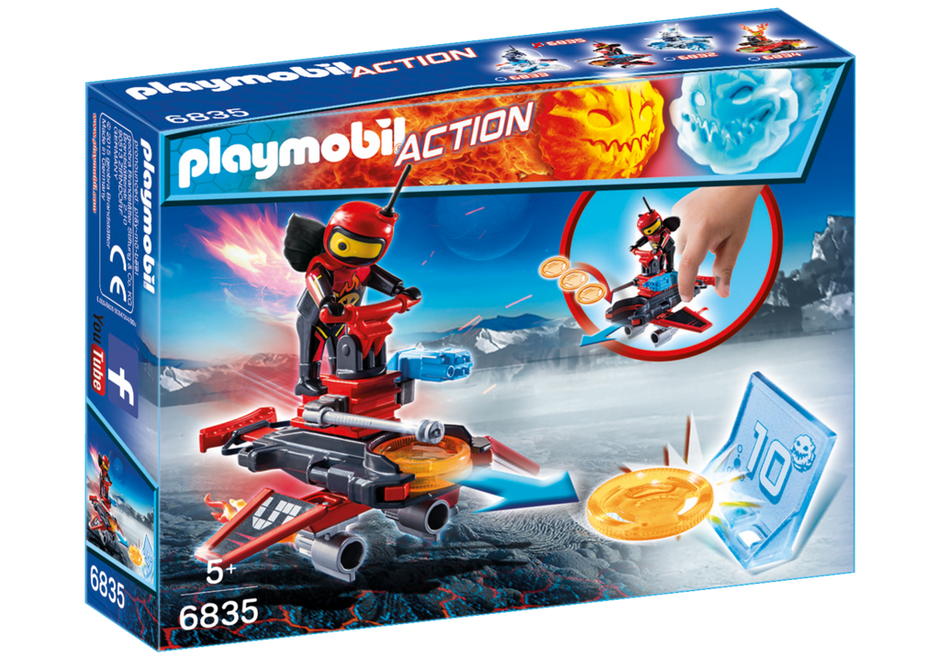 PLAYMOBIL Firebot z wyrzutnią dysków 6835