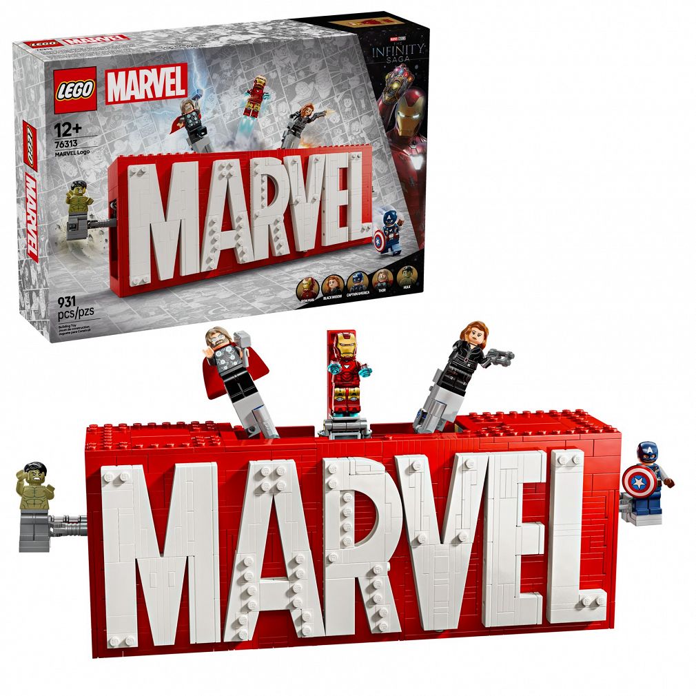 LEGO 76313 Marvel Super Heroes - Logo MARVEL z minifigurkami