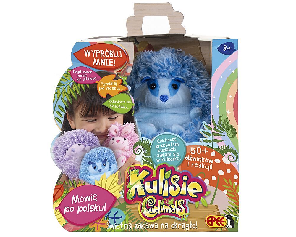 Kulisie - plusz interaktywny niebieski Borsuk Epee