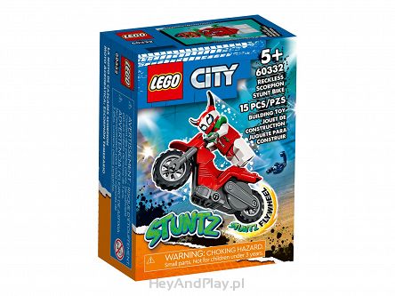 Lego City Motocykl Kaskaderski Brawurowego Skorpiona 60332
