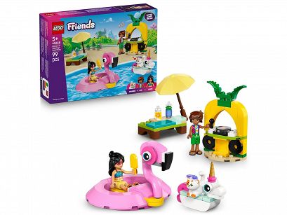 LEGO® 42658 Friends - Impreza na basenie z jednorożcem i flamingiem