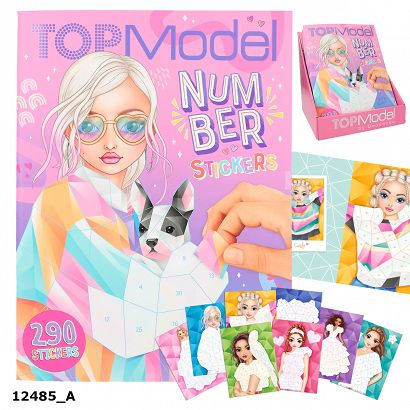 Top Model Zestaw Z Naklejkami Number Stickers 