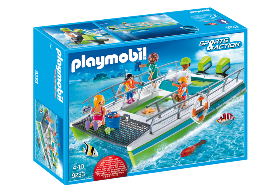 Playmobil Łódź ze Szklanym Dnem i Silnikiem Podwodnym 9233 