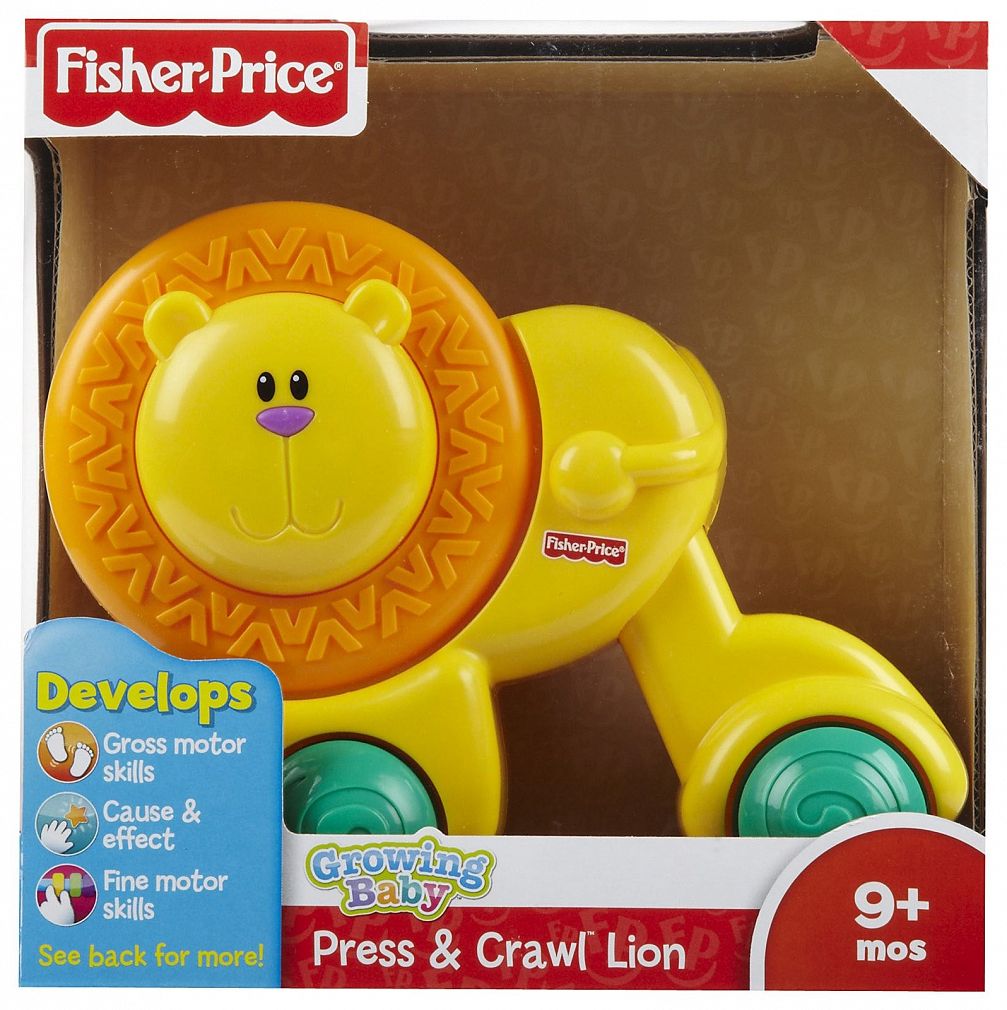 Fisher-Price Lew ,,Nacisnij i jedź!
