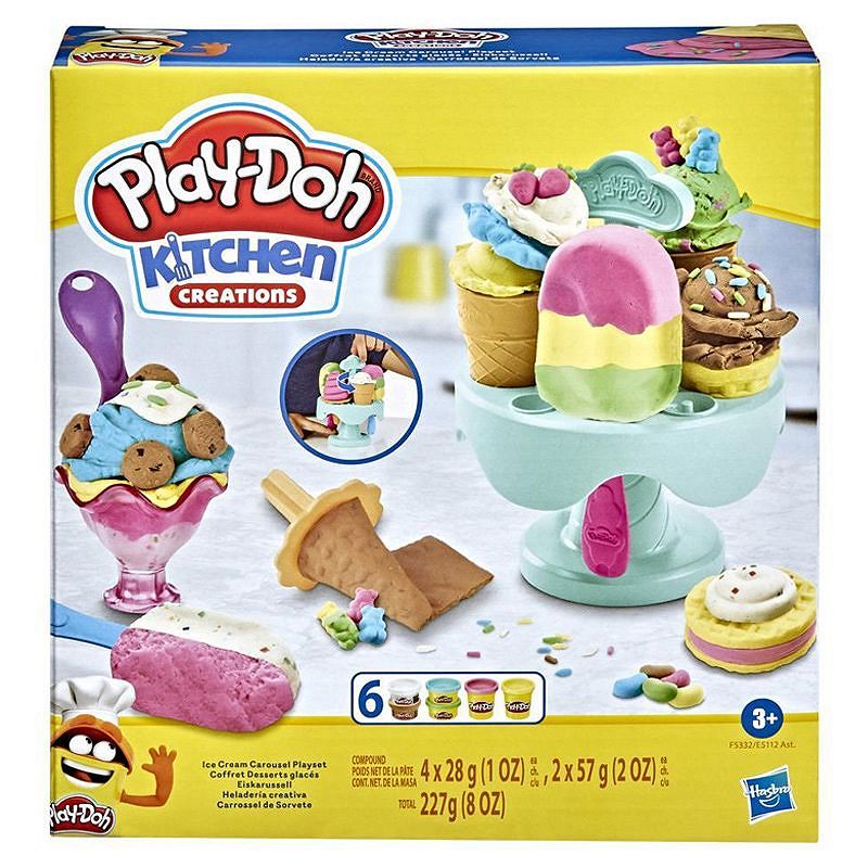Hasbro Ciastolina Play-Doh Kuchenne kreacje Zestaw Karuzela z lodami