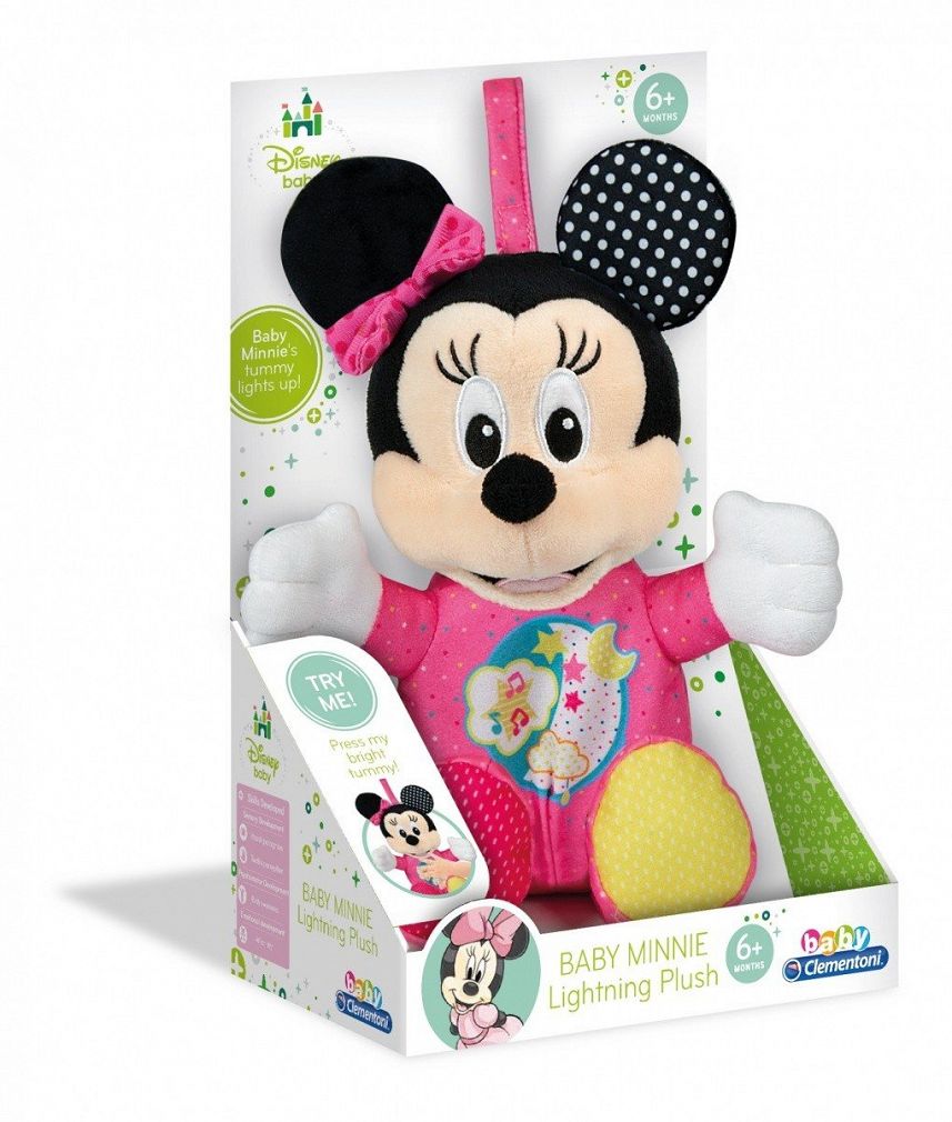 Clementoni Baby Minnie Świecący Pluszak 17207