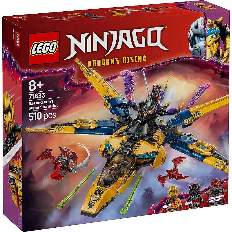 LEGO 71833 Ninjago Ras i burzowy superodrzutowiec Arina 