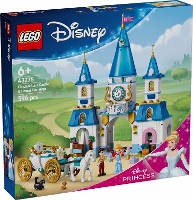 LEGO Disney 43275  Zamek Kopciuszka i kareta