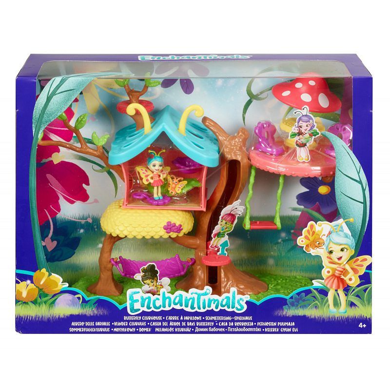 Enchantimals Motylkowy Domek Kwitnący Ogród + Lalka Baxi Butterfly i Wingrid GBX08