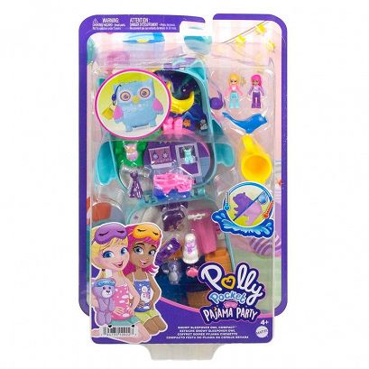 Polly Pocket Zestaw Kompaktowy Piżama Party Sówki