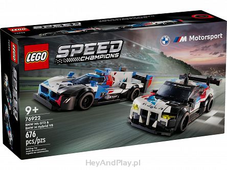 Lego Speed Champions Samochody Wyścigowe BMW M4 GT3 & BMW M Hybrid V8 76922