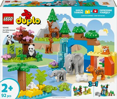 LEGO DUPLO 10446 - Town Rodziny dzikich zwierząt 3 w 1