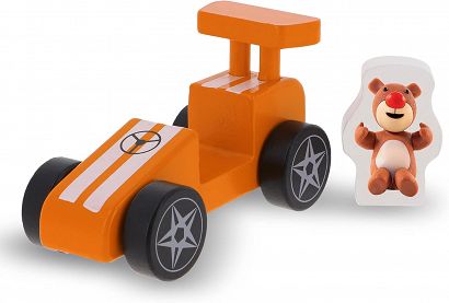 Zabawka drewniana Racing Car Orange Trefl 