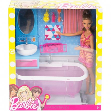 Barbie - Łazienka z lalką i wanną