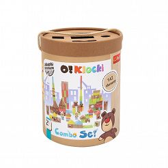 Trefl Zabawka drewniana Klocki combo 142 szt