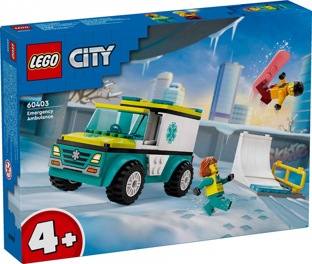 Lego City Karetka I Snowboardzista 60403