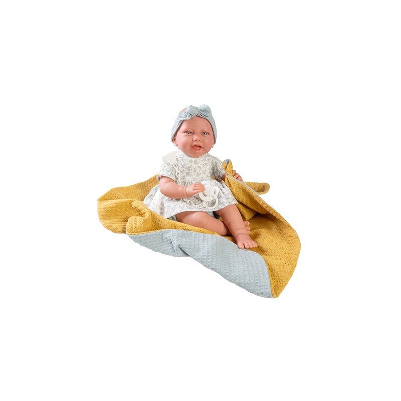 Lalka Carla z kocykiem i zabawką Antonio Juan 33229