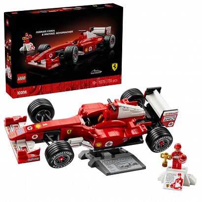 LEGO® 11375 ICONS - Ferrari F2004 i Michael Schumacher
