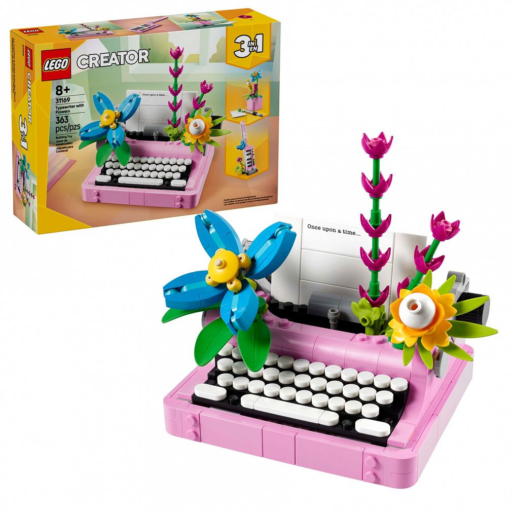 LEGO 31169 Creator 3w1 - Maszyna do pisania z kwiatami