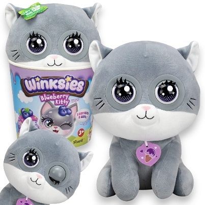 WINKSIES Maskotka JAGODOWY KOTEK Pluszowa Przytulanka