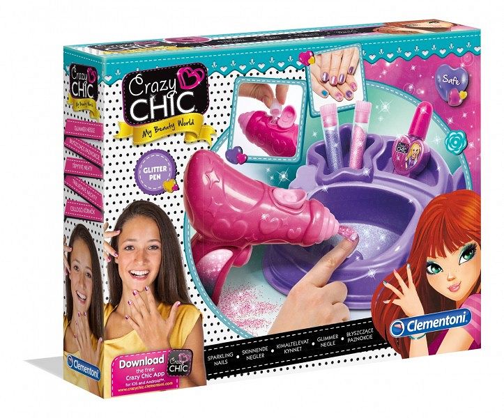 Clementoni Crazy Chic Błyszczące Paznokcie 78291