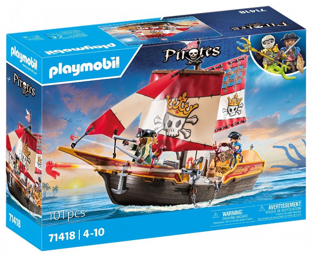 Playmobil Pirates Statek piracki 71418