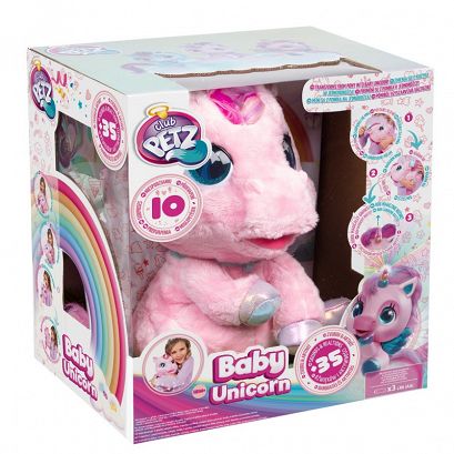 TM TOYS Interaktywny Jednorożec BABY UNICORN różowy 81482
