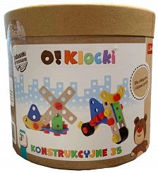 Klocki drewniane O!Klocki konstrukcyjne 35 elementów 61509