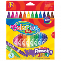 Flamastry Jumbo 12 kolorów COLORINO