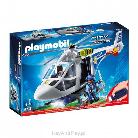 Playmobil Helikopter Policyjny z Reflektorem Led 6921