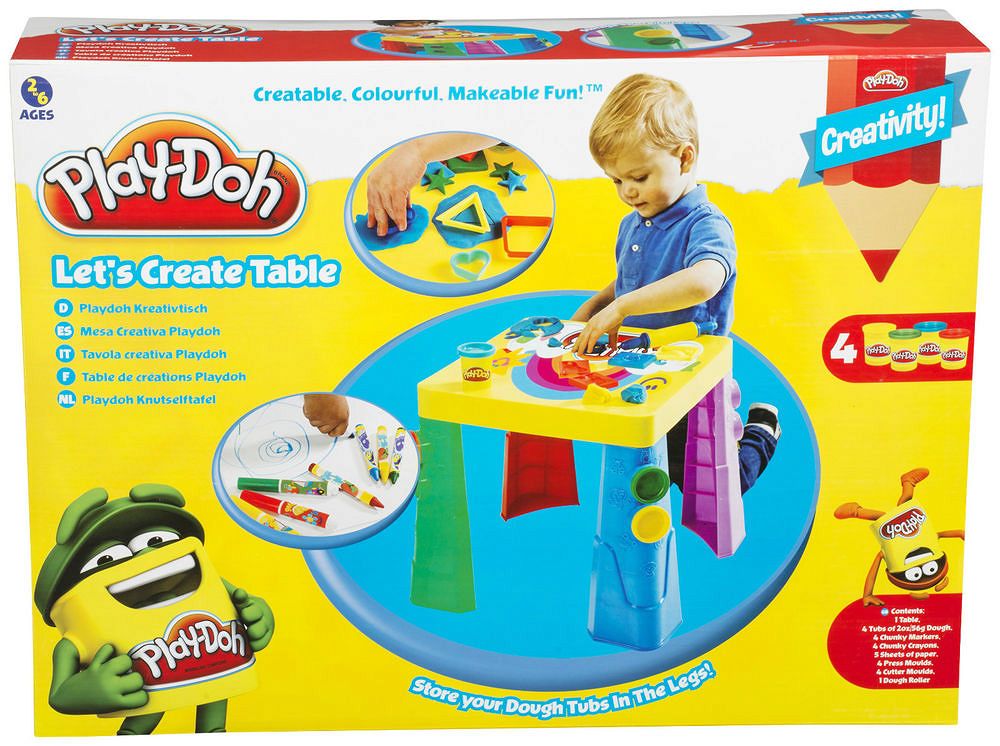 PLAY-DOH Stolik kreatywności + 4 tuby PLD-4147 