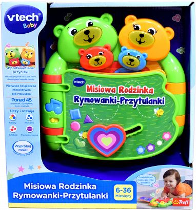 Vtech Misiowa Rodzinka Rymowanki-Przytulanki 60993