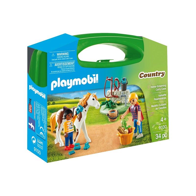 Playmobil Skrzyneczka Pielęgnacja Koni 9100