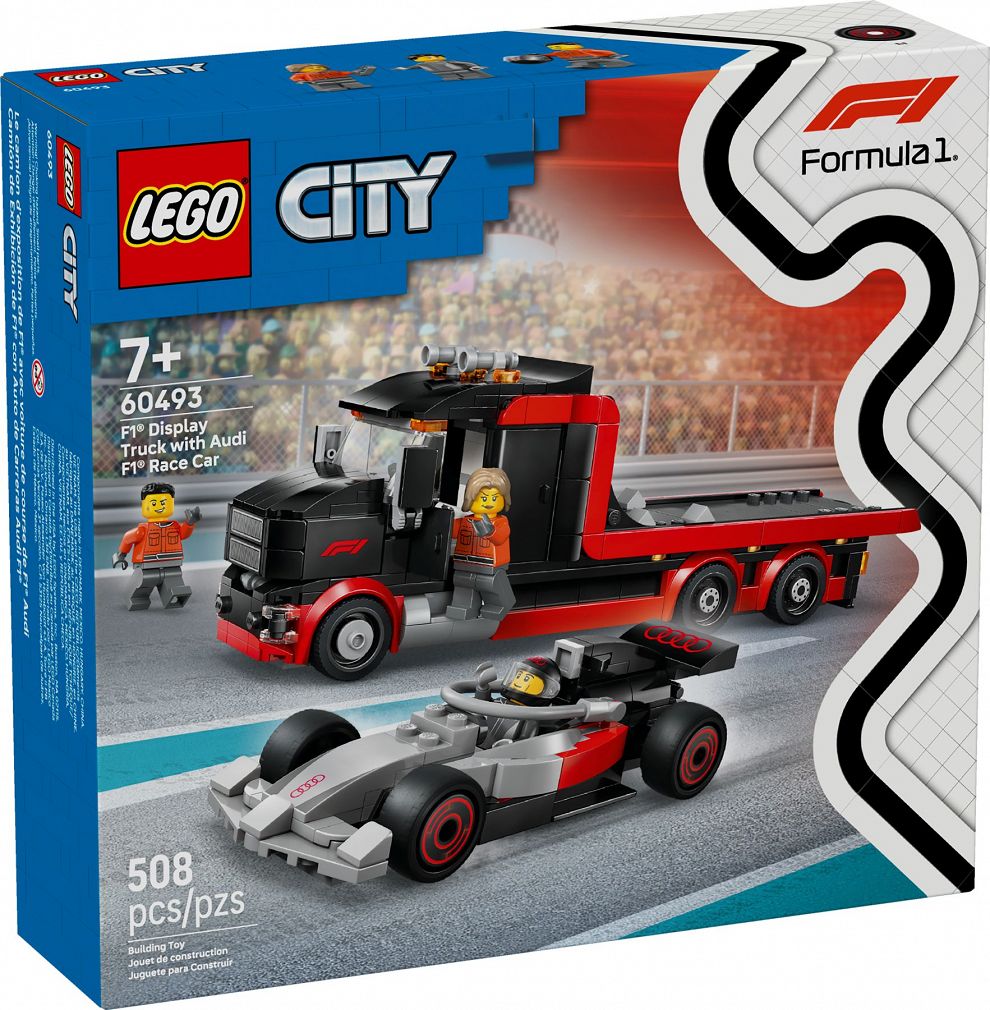 LEGO® 60493 City - Ciężarówka F1® z bolidem Audi F1®