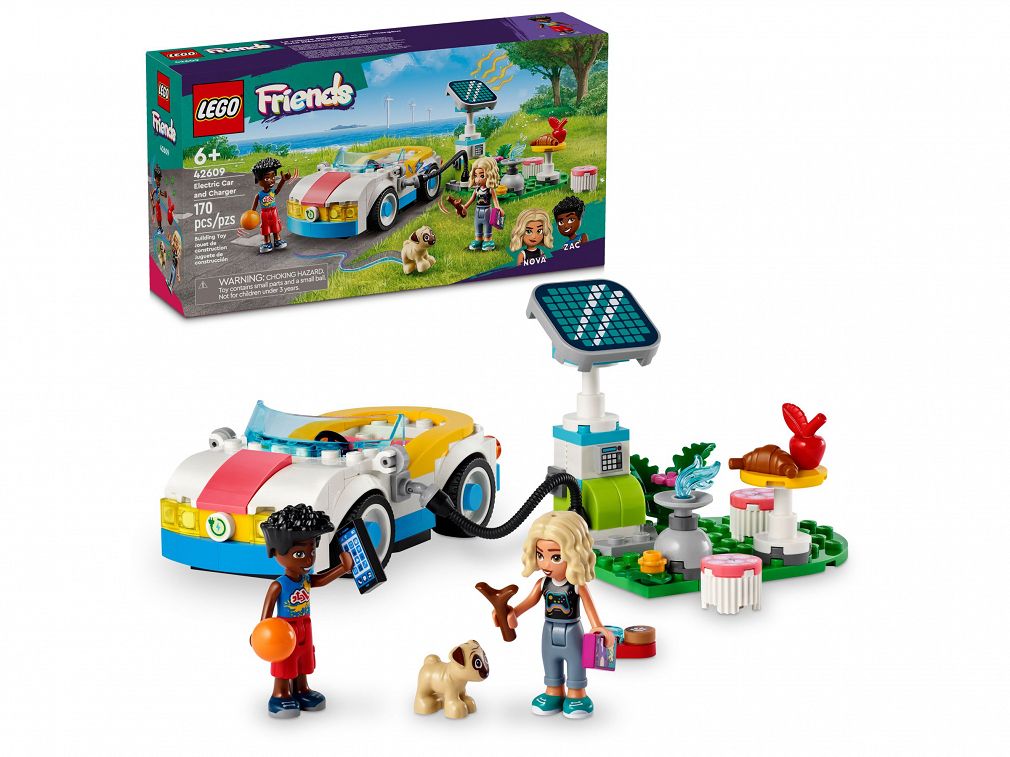 Lego Friends Samochód Elektryczny I Stacja Ładująca 42609