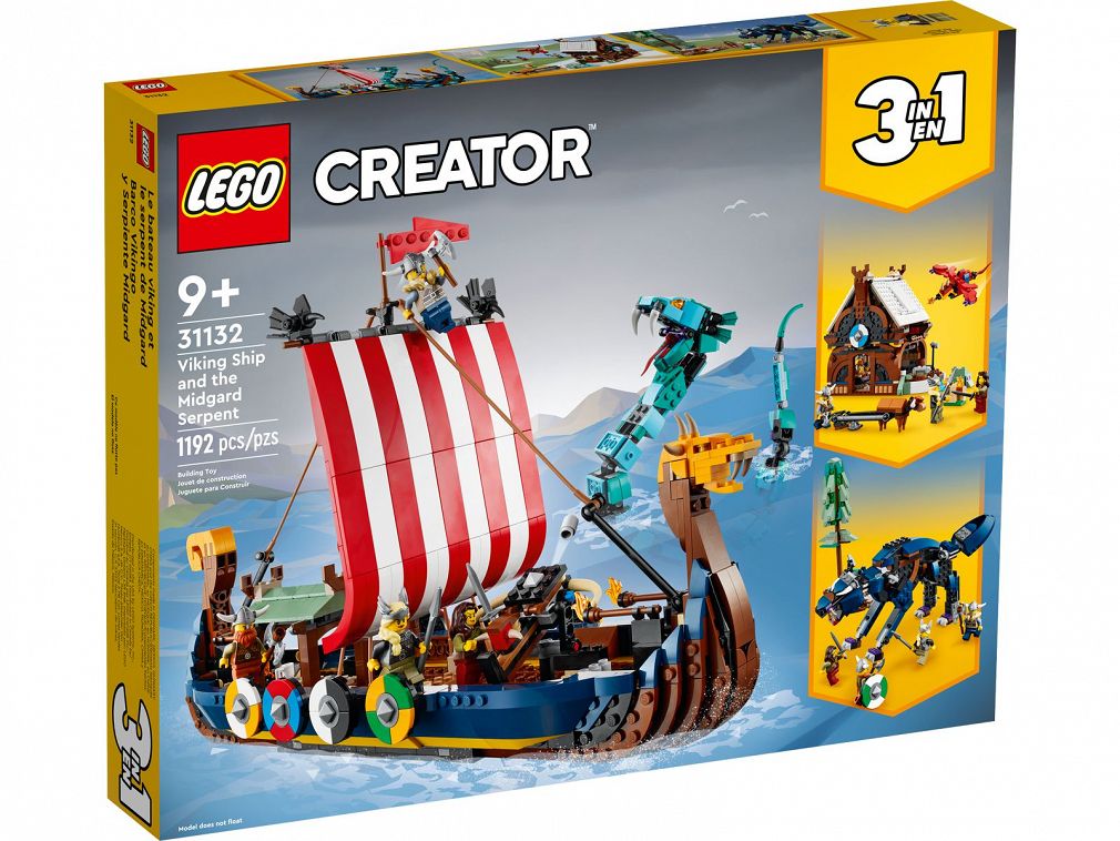 Lego Creator Statek Wikingów I Wąż Z Midgardu 31132