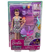 Barbie - Skipper Opiekunka Dziecięca Z Wózkiem
