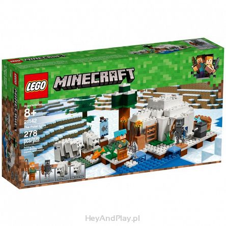 Lego Minecraft Igloo Niedźwiedzia Polarnego 21142