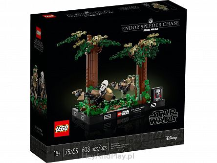 Lego Star Wars Diorama: Pościg Na Ścigaczu Przez Endor 75353