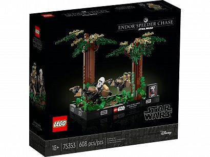 Lego Star Wars Diorama: Pościg Na Ścigaczu Przez Endor 75353