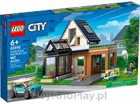 Lego City Domek rodzinny i samochód elektryczny 60398