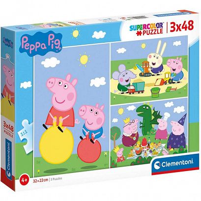 Clementoni Puzzle Świnka Peppa 3 x 48 el.